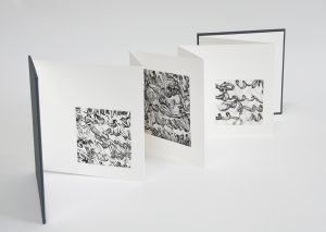 marie-claude robillard, monotype encaustique. livre d'artiste, art visuel, art abstrait